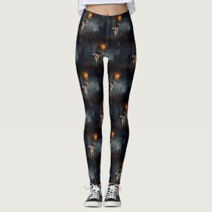 Legging Beagle Halloween Assustador