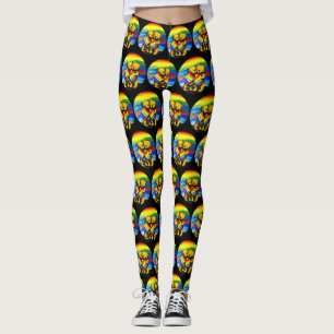 Legging Bears Love Casal LGBT Sinalizador do arco-íris