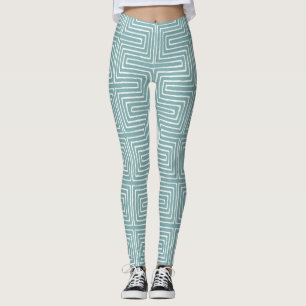 Legging Bebê Azul e White Maze Lama Africana