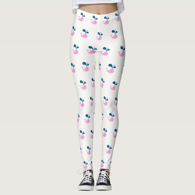 Legging Bebê Baleia Adorável Fofo (Frente)