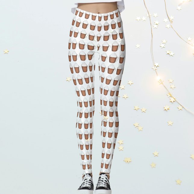 Legging Bebidas de Natal Feriadas de Chocolate Quente (Cocoa Leggings)