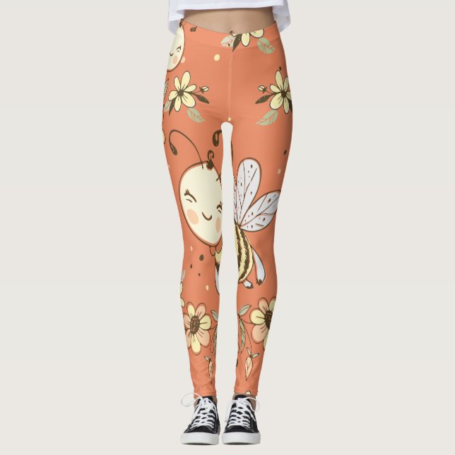 Legging Bee Painting (Frente)
