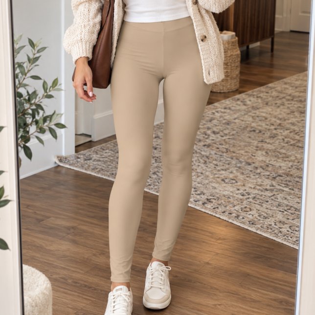 Legging Bege Sólido (Criador carregado)