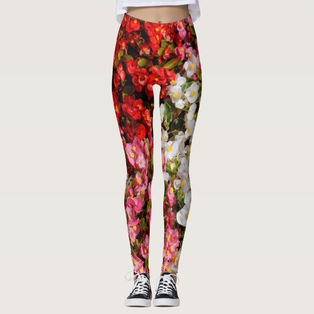 Legging Begonias de Cera Colorida (Frente)
