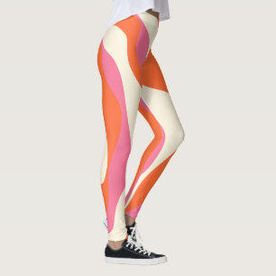 Legging Bei e Fluxo 4 - Rosa, Laranja e Creme
