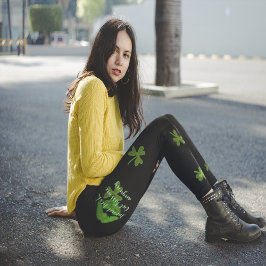 Legging Beija-me Shamrock preto