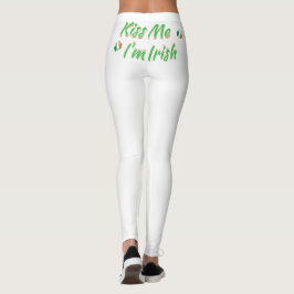 Legging Beije-me que eu sou caneleiras irlandesas