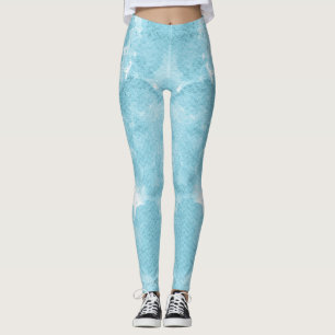 Legging Bela Abstração Do Azul