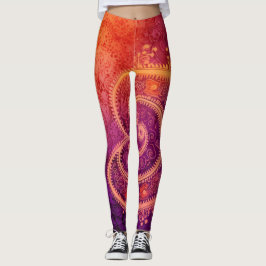 Legging Bela arte Abstrato tradicional