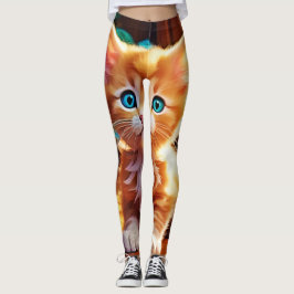 Legging Bela Arte Laranja De Kitten