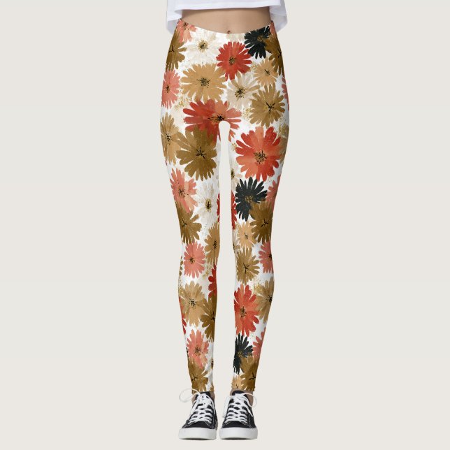 Legging Bela Flor de Margarida Ativa Maternidade (Frente)