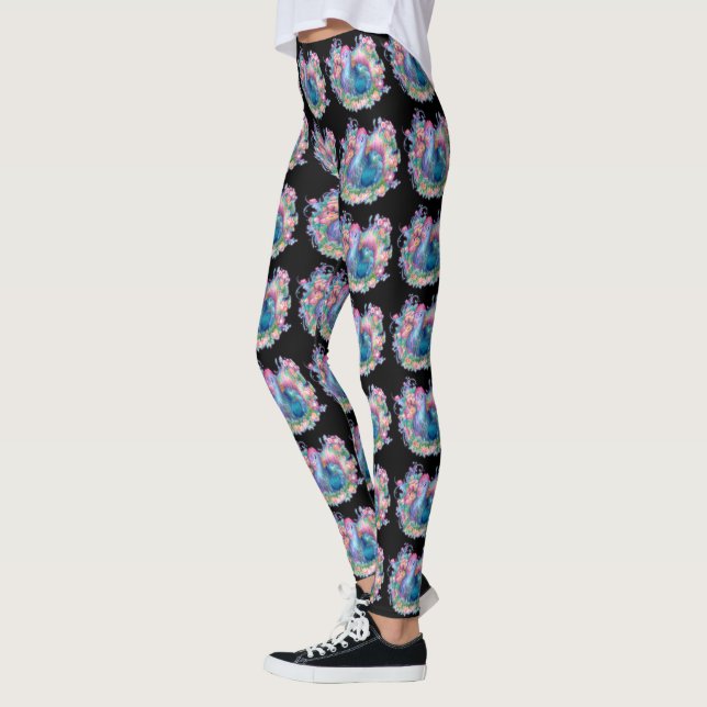 Legging Bela Galinha e Flores (Esquerda)