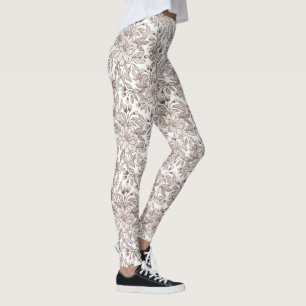 Legging Bela Mousse de Mocha Floral Vintage
