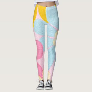 Legging Belo design de flor legal