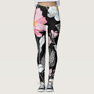 Legging Belo rosa, Preto, Abstrato cinza