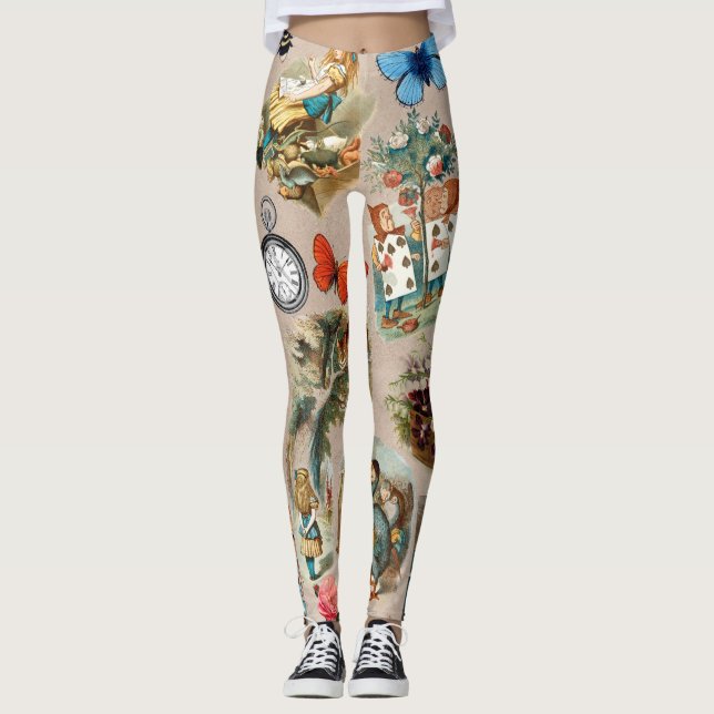 Legging Berçário Alice Colorido Clássico Wonderland Século (Frente)