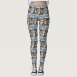 Legging Bernedoodle Dog Winter Wonderland Christmas<br><div class="desc">Este design festivo captura o espírito alegre da época de férias, apresentando um adorável filhote vestindo um chapéu de Papai Noel. O cachorro está aninhado numa terra maravilhosa de inverno, completo com um boneco de neve, uma árvore de Natal decorada, e presentes lindamente envoltos. Os flocos de neve caem suavemente,...</div>