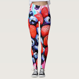 Legging Berry Blast: Fruta Diversão