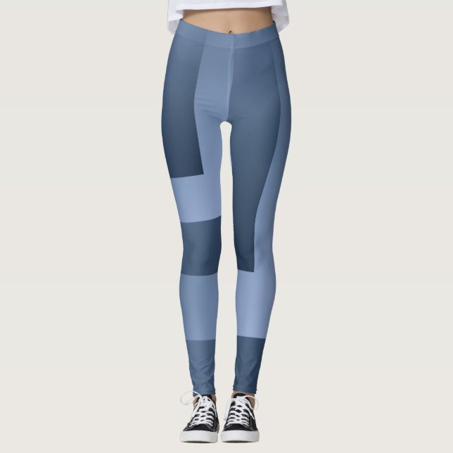 Legging Bg de pedra azul (Frente)