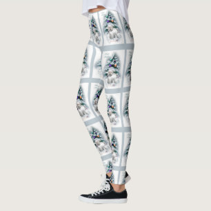 Legging Bichon Frise Christmas