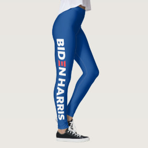 Legging Biden / Harris branco e azul