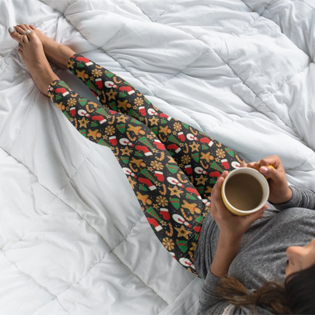 Legging Biscoito de Natal Bright Gingercake Cookie (Criador carregado)