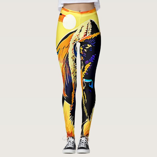 Legging Bison Sunset Majestade Design (Frente)