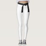 Legging Black Belt Karate Martial Arts White<br><div class="desc">Este design foi criado através da arte digital. Pode ser personalizado clicando no botão personalizar e alterando a cor, adicionando um nome, iniciais ou as suas palavras favoritas. Entre em contato comigo em colorflowcreations@gmail.com se você quiser usar este design em outro produto. Compre minha pintura de acrílico abstrato original para...</div>