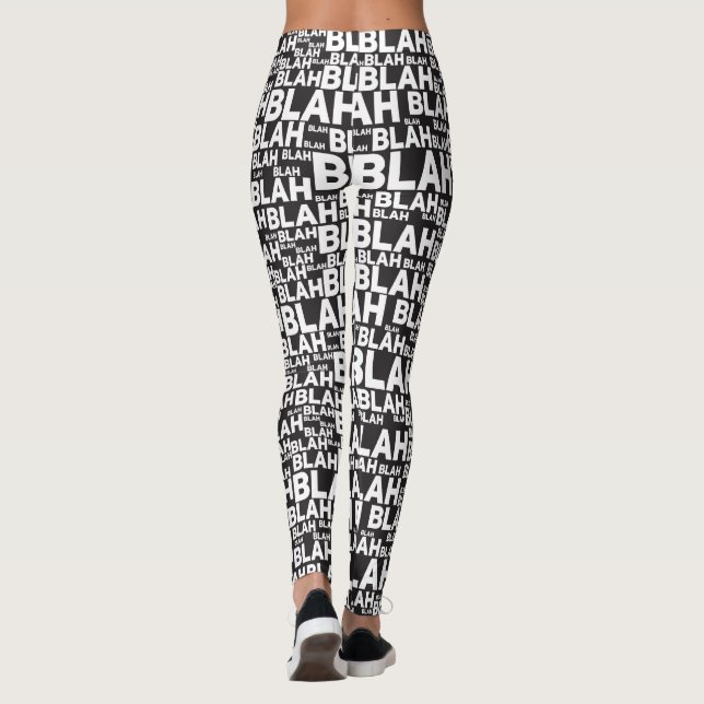 Legging Blah Blah design padrão BIG BUNDLE (Verso)