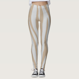 Legging blanc beige