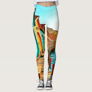Legging Blisas Sunset: Matizes à beira-mar