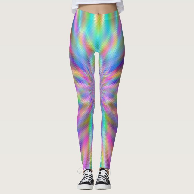 Legging Blocos de Cromo Iridescente (Frente)