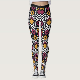 Legging Blocos geométricos coloridos de tendências