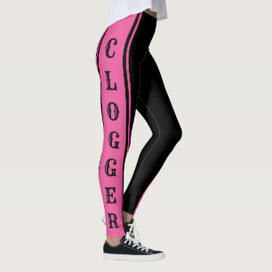 Legging Blogueiro rosa e negro bloga blogueira dança corcu