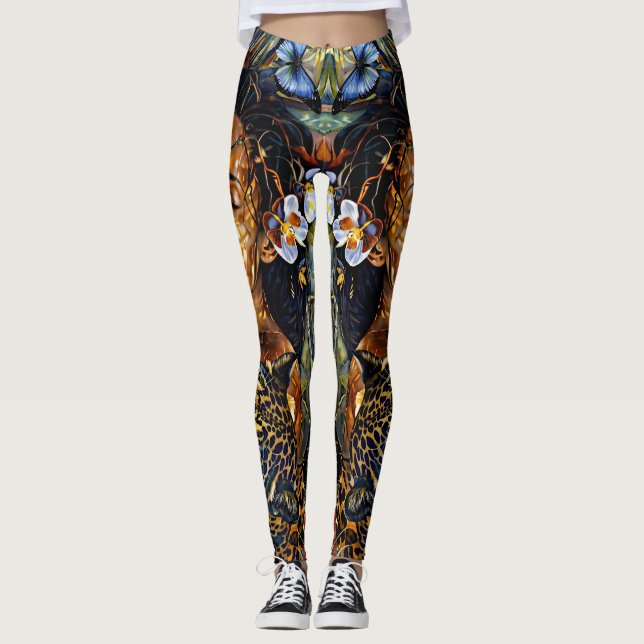 Legging Bloom De Jaguar - Mulheres Na Amazônia (Frente)