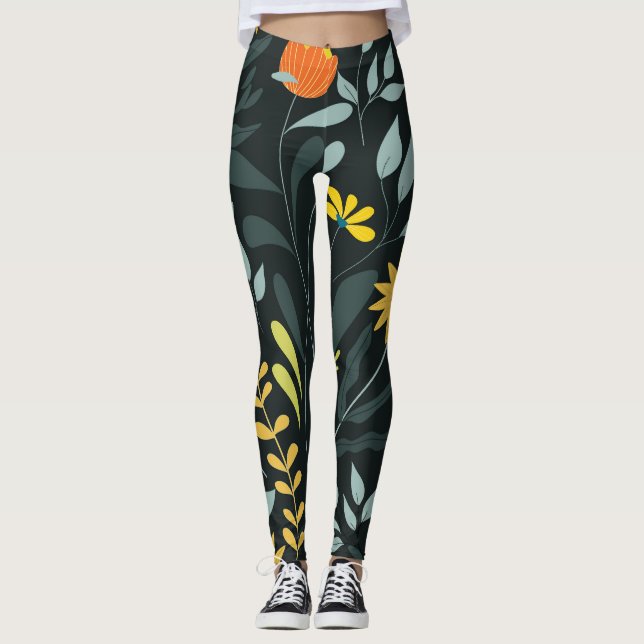 Legging Blooming Meadow Trendy Seamless Design (Frente)