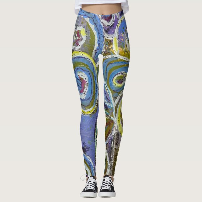 Legging Blue and Purple by Lydia's Art Sangria (Frente)
