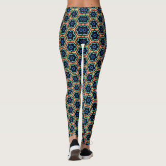 Legging Blue and yellow simple floral