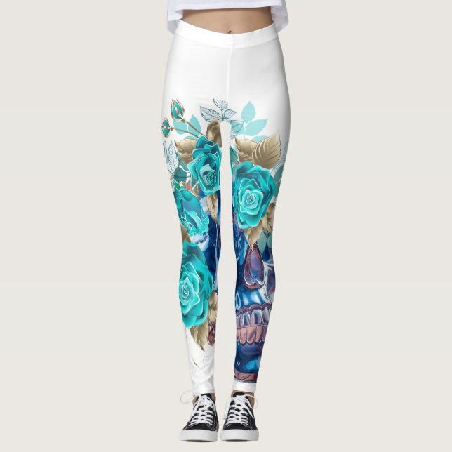 LEGGING BLUE BLOOM REQUIEM (Frente)