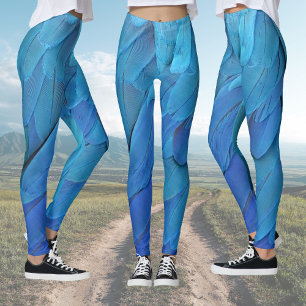 Legging Blue feathers