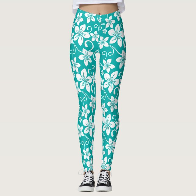 LEGGING BLUE HAWAII (TEAL) (Frente)