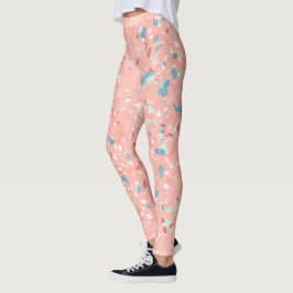 Legging Blue Mint Green White Coral Vermelho Cor-de-rosa A