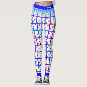 Legging Blue Stribow Polkadot a sua própria cor