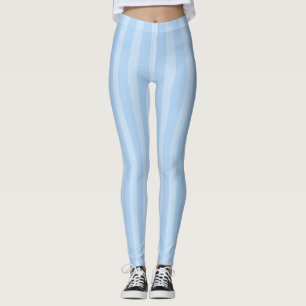 Legging Blue Stripes 80s Exercise Halloween Figurume Chic