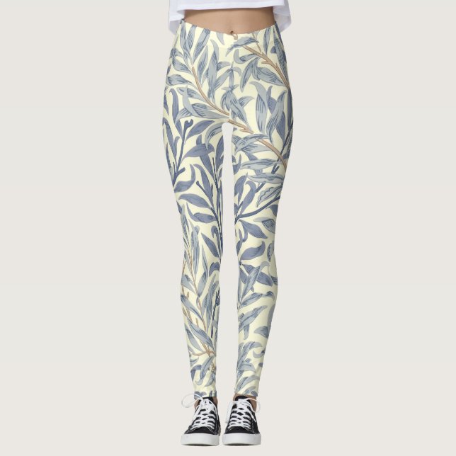 Legging Blue Willow Bough (por William Morris) (Frente)