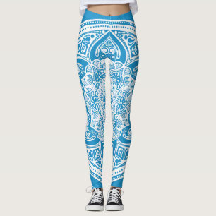 Legging Bluebird Mandala
