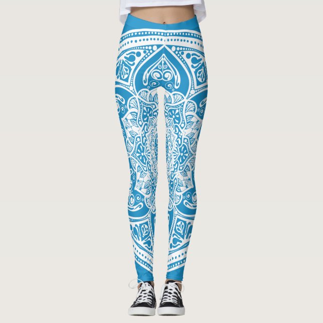 Legging Bluebird Mandala (Frente)