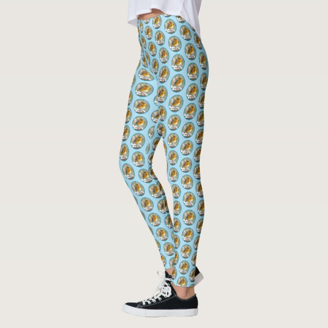 Legging Bluebird oriental na neve - Foto original (Esquerda)
