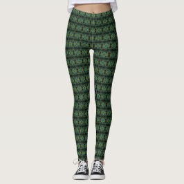 Legging Bohemian Chintz 80 Dusty Jade Olive