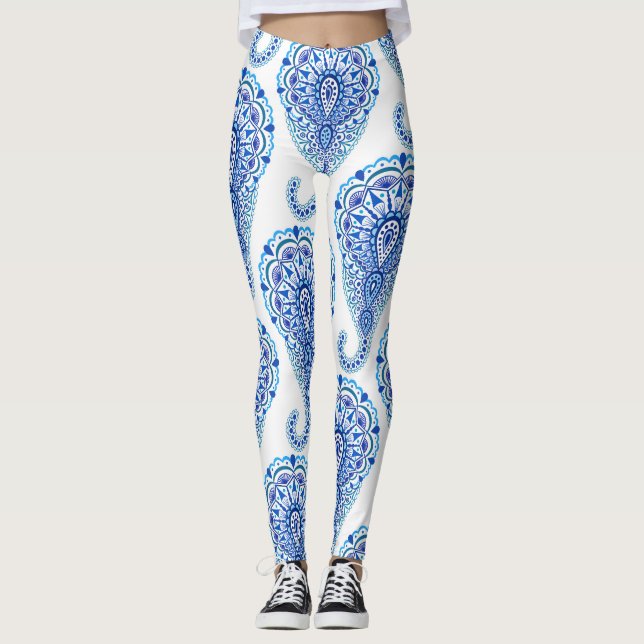 Legging Boho Chic Paisley Seamless Oriental (Frente)